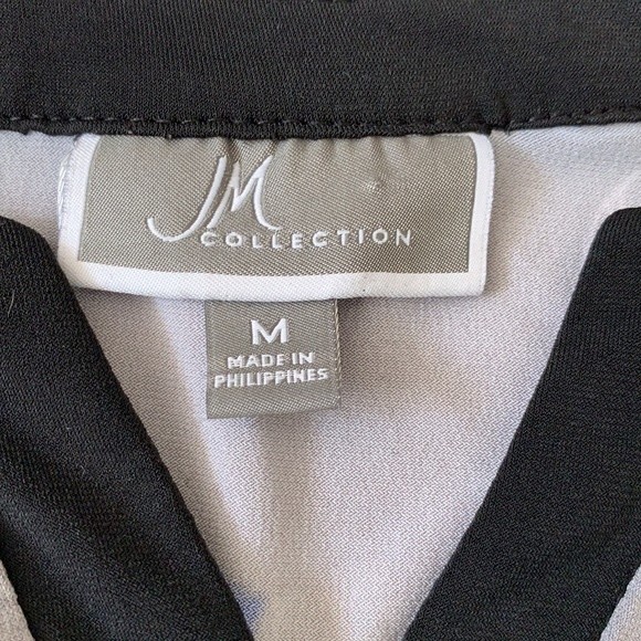 JM Collection Women's 3/4 Sleeve Floral Multicolored Top Size M - Picture 4 of 6